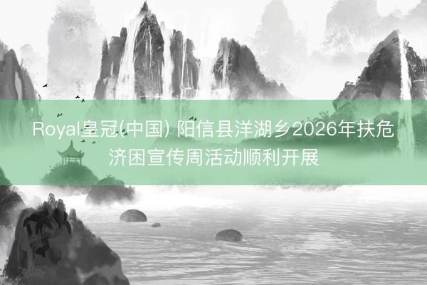 Royal皇冠(中国) 阳信县洋湖乡2026年扶危济困宣传周活动顺利开展
